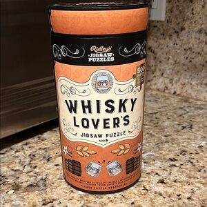 Whisky Lover's Jigsaw Puzzle - Orange and Black